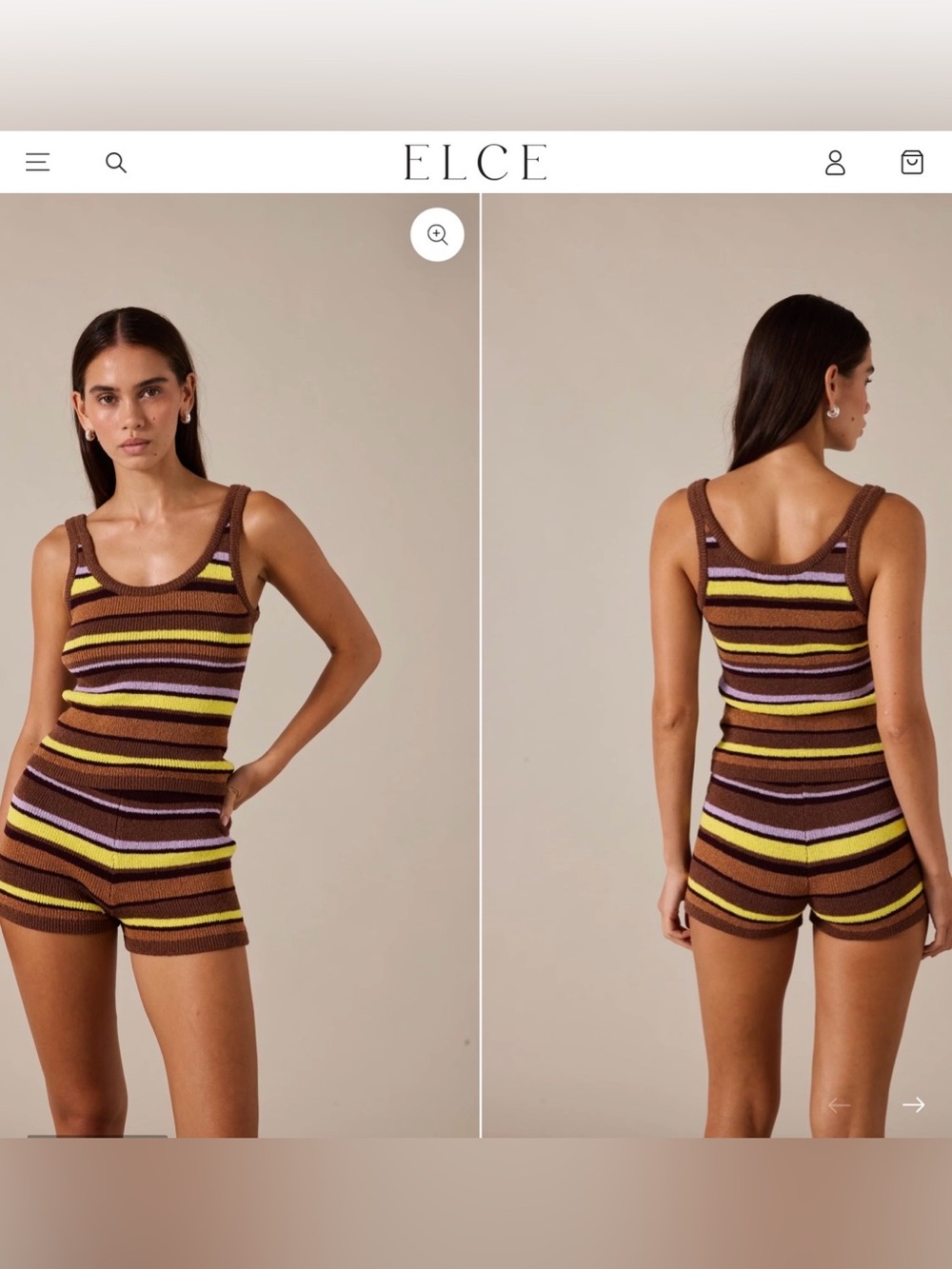 ELCE Reine Short NWT Color Terra Size Small